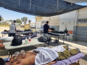 מטפלים במילואימניקים בתנאי שדה אמיתיים - צאלים